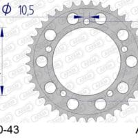 800Wx800H-1074763004-1 AFAM Aluminium achtertandwiel 87603 - 530
