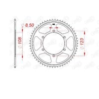 800Wx800H-1074778002-1 AFAM Rear Sprocket Steel Standard - 428