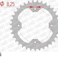 800Wx800H-1074780001-1 AFAM Staal standaard achtertandwiel 92325 - 520