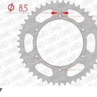 800Wx800H-1074783001-1 AFAM Staal standaard achtertandwiel 92503 - 520