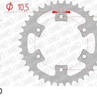 800Wx800H-1074784001-1 AFAM Staal standaard achtertandwiel 92505 - 530