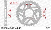 800Wx800H-1074787002-1 AFAM Staal standaard achtertandwiel 92630 - 525