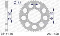 800Wx800H-1074801001-1 AFAM Aluminium achtertandwiel 93111 - 428