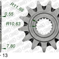 800Wx800H-1074806001-1 AFAM Staal zelfreinigend voortandwiel 20324 - 520