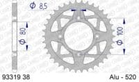 800Wx800H-1074808001-1 AFAM Aluminium achtertandwiel 93319 - 520