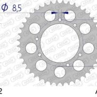 800Wx800H-1074811001-1 AFAM Aluminium achtertandwiel 93323 - 520