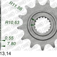 800Wx800H-1074817001-1 AFAM Staal standaard voortandwiel 20324 - 520