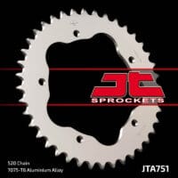 JT SPROCKETS Aluminium achtertandwiel 751 - 520 - JT SPROCKETS kroonhouder vereist