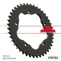 JT SPROCKETS Staal standaard achtertandwiel 752 - 525 - JT SPROCKETS kroonhouder vereist