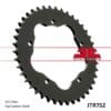 JT SPROCKETS Staal standaard achtertandwiel 752 - 525 - JT SPROCKETS kroonhouder vereist