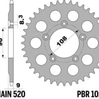 800Wx800H-1075229005-1 PBR Staal C45 standaard achtertandwiel 1026 - 520