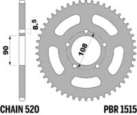 800Wx800H-1075234003-1 PBR Staal C45 standaard achtertandwiel 1515 - 520