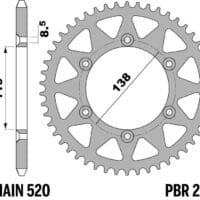 800Wx800H-1075236005-1 PBR Staal C45 standaard achtertandwiel 213 - 520