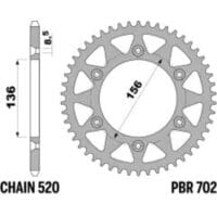 PBR Aluminium ultralicht achtertandwiel 702 - 520