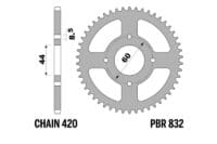 800Wx800H-1075451003-1 PBR Staal C45 standaard achtertandwiel 832 - 420