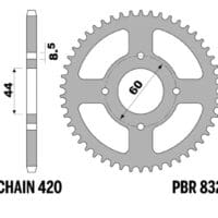 800Wx800H-1075451003-1 PBR Staal C45 standaard achtertandwiel 832 - 420