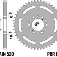 800Wx800H-1075461005-1 PBR Staal standaard achtertandwiel 845 - 520