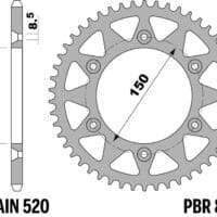 800Wx800H-1075577006-1 PBR Staal C45 standaard achtertandwiel 899 - 520
