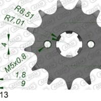 800Wx800H-1076765001-1 AFAM Staal standaard voortandwiel 37200 - 428