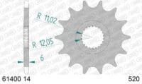 800Wx800H-1077120001-1 AFAM Staal standaard voortandwiel 61400 - 520