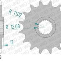 800Wx800H-1077182001-1 AFAM Staal standaard voortandwiel 94503 - 530