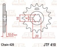 800Wx800H-1077197001-1 JT SPROCKETS Staal standaard voortandwiel 410 - 428
