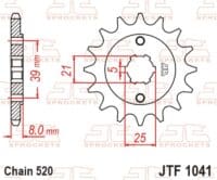 800Wx800H-1077199002-1 JT SPROCKETS Staal standaard voortandwiel 1041 - 520