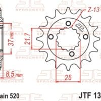 800Wx800H-1077224003-1 JT SPROCKETS Staal standaard voortandwiel 1309 - 520