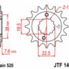 800Wx800H-1077243002-1 JT SPROCKETS Staal standaard voortandwiel 1401 - 520