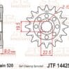 JT SPROCKETS Staal zelfreinigend voortandwiel 1442 - 520