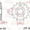 JT SPROCKETS Staal geluidsarm voortandwiel 1447 - 520