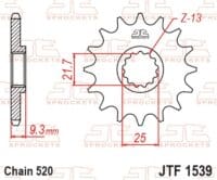 800Wx800H-1077274001-1 JT SPROCKETS Staal standaard voortandwiel 1539 - 520