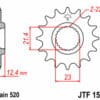 800Wx800H-1077292001-1 JT SPROCKETS Staal standaard voortandwiel 1593 - 520