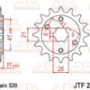 800Wx800H-1077323001-1 JT SPROCKETS Staal standaard voortandwiel 283 - 520