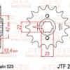 JT SPROCKETS Staal standaard voortandwiel 291 - 525