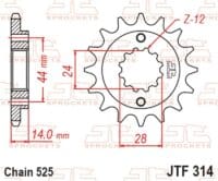 800Wx800H-1077344001-1 JT SPROCKETS Staal standaard voortandwiel 314 - 525