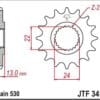 800Wx800H-1077363001-1 JT SPROCKETS Staal standaard voortandwiel 3411 - 530