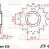 800Wx800H-1077369002-1 JT SPROCKETS Staal standaard voortandwiel 409 - 428