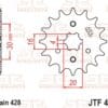 800Wx800H-1077374001-1 JT SPROCKETS Staal standaard voortandwiel 417 - 428