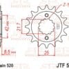 800Wx800H-1077408004-1 JT SPROCKETS Staal standaard voortandwiel 512 - 520