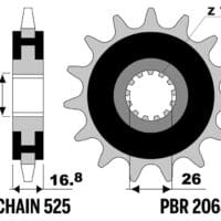 800Wx800H-1077535001-1 PBR staal geluidsarm voor tandwiel 2068 - 525
