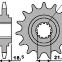 800Wx800H-1077573001-1 PBR Staal geluidsarm voortandwiel 2119 - 520