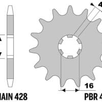 800Wx800H-1077697002-1 PBR Staal standaard voortandwiel 416 - 428