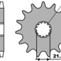 800Wx800H-1077748002-1 PBR Staal geluidsarm voortandwiel 564 - 525