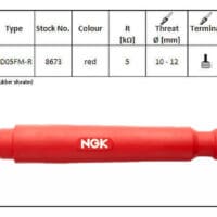 NGK Red Bougiedop - SD05FM-R