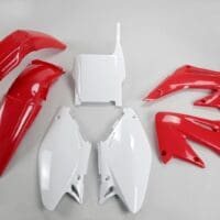 800Wx800H-1086938003-1 UFO Plastic kit OEM kleur rood/wit Honda CR125R/250R