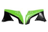 800Wx800H-1087185001-1 RADIATOR KAPPEN KAWA KXF450 '09 GROEN KX OEM /OND.D ZWART