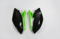 UFO Zijnummerplaten zwart/groen Kawasaki KX250F