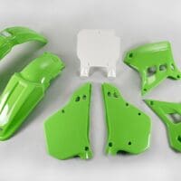 UFO Plastic kit OEM kleur Kawasaki KX125