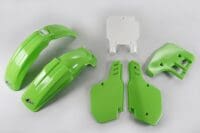 UFO Plastic kit OEM kleur Kawasaki KX125